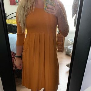 Mustard Work Dress